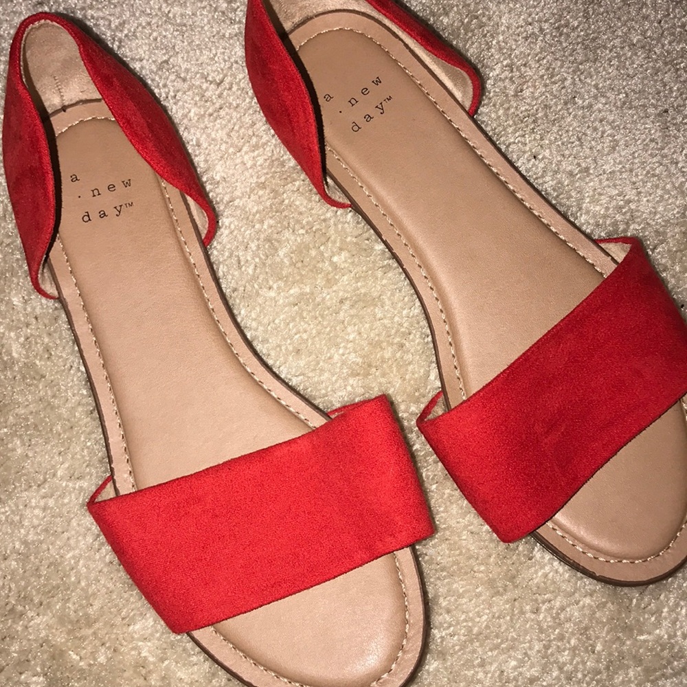 A New Day Red Sandals